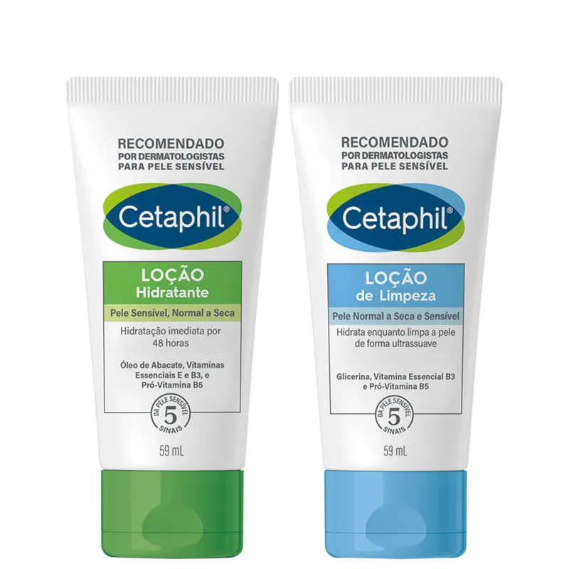 Kit Cetaphil Pele Limpa e Hidratada Duo (2 Produtos)