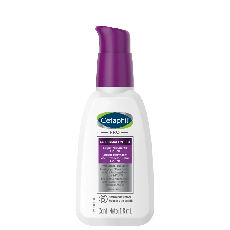 Cetaphil Pro AC Dermocontrol Pele Oleosa - Loção Hidratante Facial 118ml