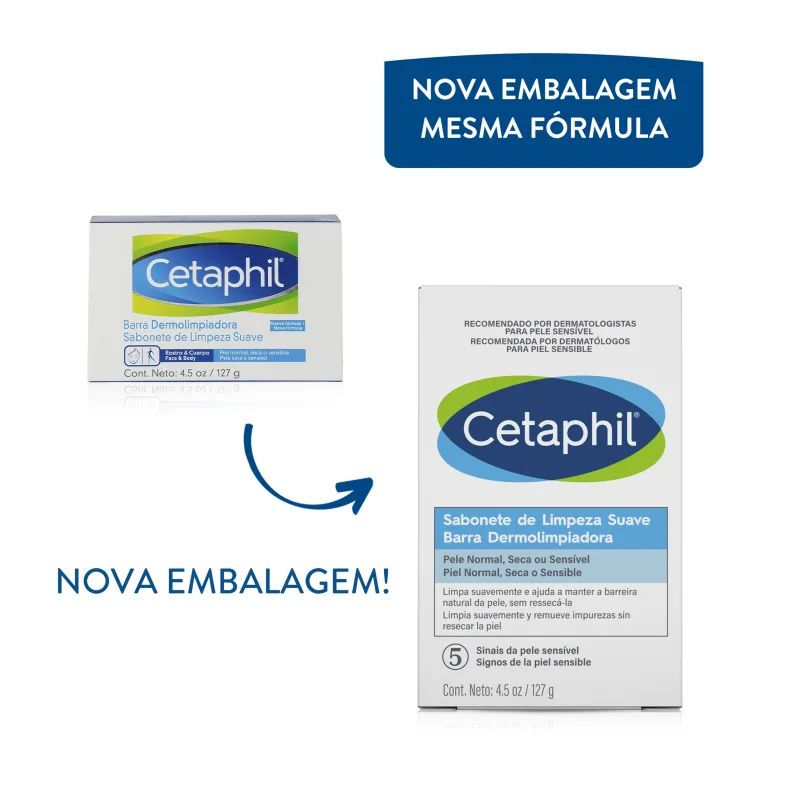 Cetaphil Limpeza Suave - Sabonete em Barra 127g