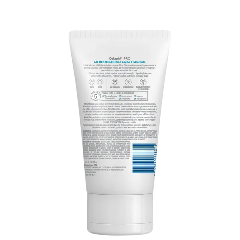 Cetaphil Pro AD Restoraderm - Loção Hidratante Hipoalergênica 145ml