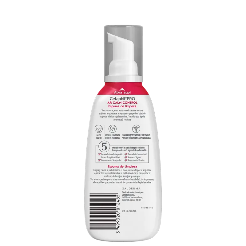 Cetaphil Pro AR Calm Control - Espuma de Limpeza Facial 236ml