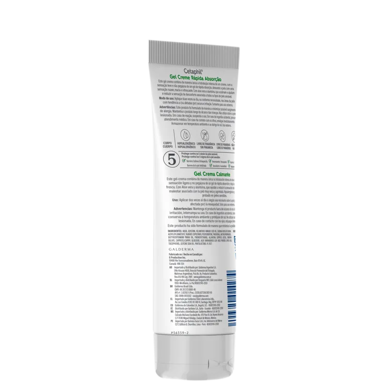 Cetaphil com Aloe Vera Rápida Absorção - Gel Creme Hidratante Corporal 226g