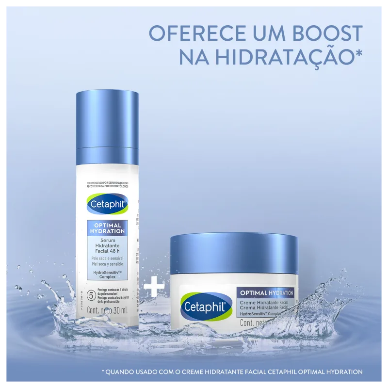 Cetaphil Optimal Hydration 48h com Ácido Hialurônico - Sérum Hidratante Facial 30ml