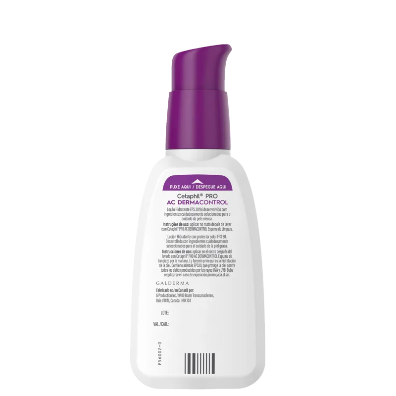 Cetaphil Pro AC Dermocontrol Pele Oleosa - Loção Hidratante Facial 118ml