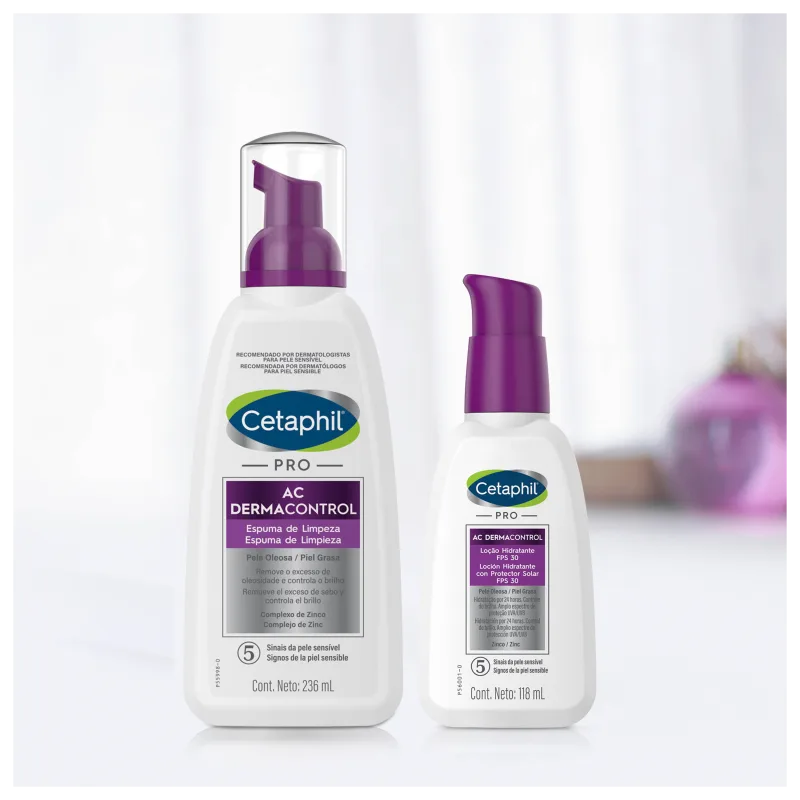 Cetaphil Pro AC Dermocontrol Pele Oleosa - Loção Hidratante Facial 118ml