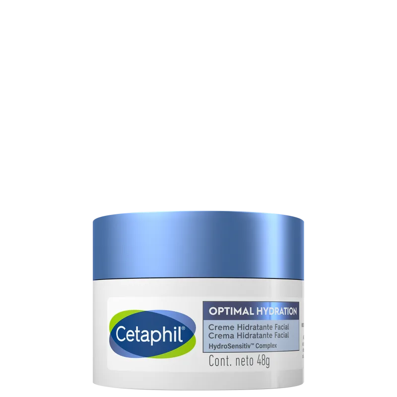 Cetaphil Optimal Hydration com Ácido Hialurônico - Creme Hidratante Facial 48g